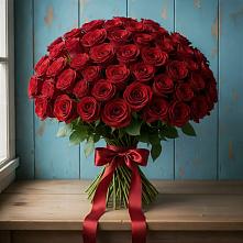 Букет Красные розы Блэк Меджик в Липовцах