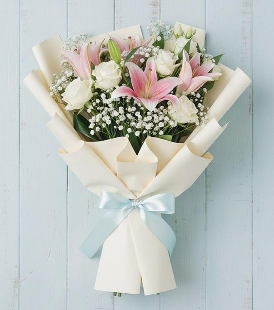 Букет цветов из: Лилии в Липовцах