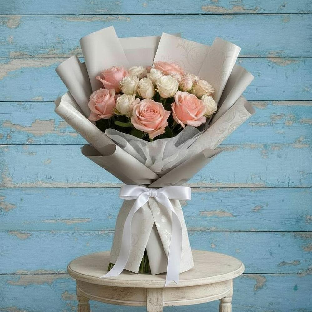 Букет цветов из: Розы в Липовцах