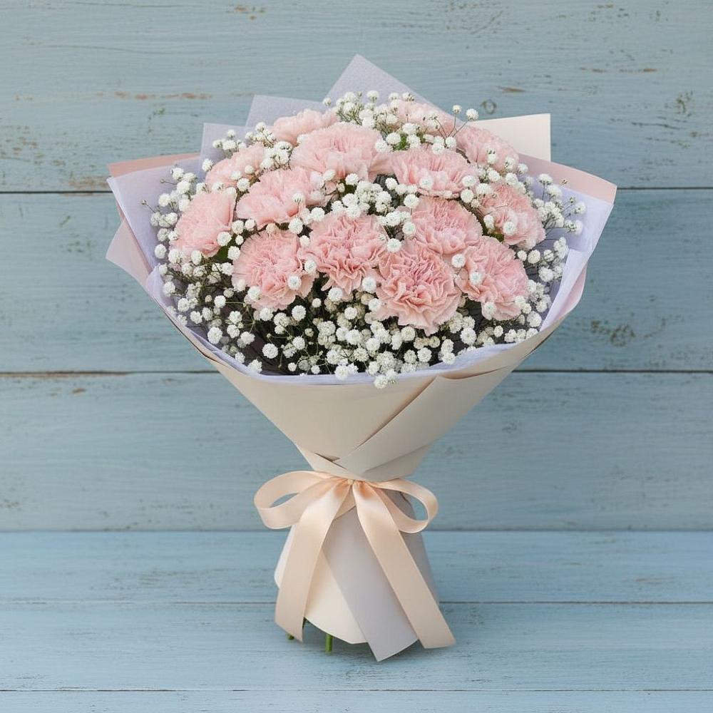 Букет цветов из: Гвоздики в Липовцах