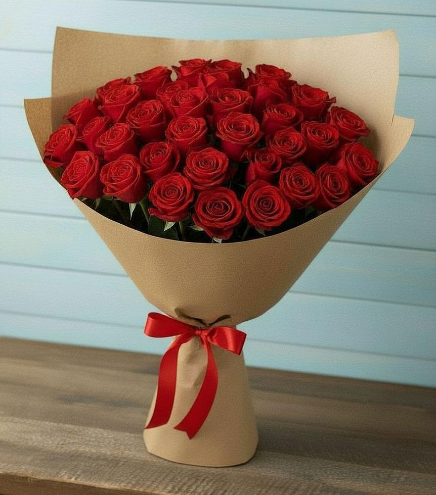 Букет Красные розы Милано в Липовцах
