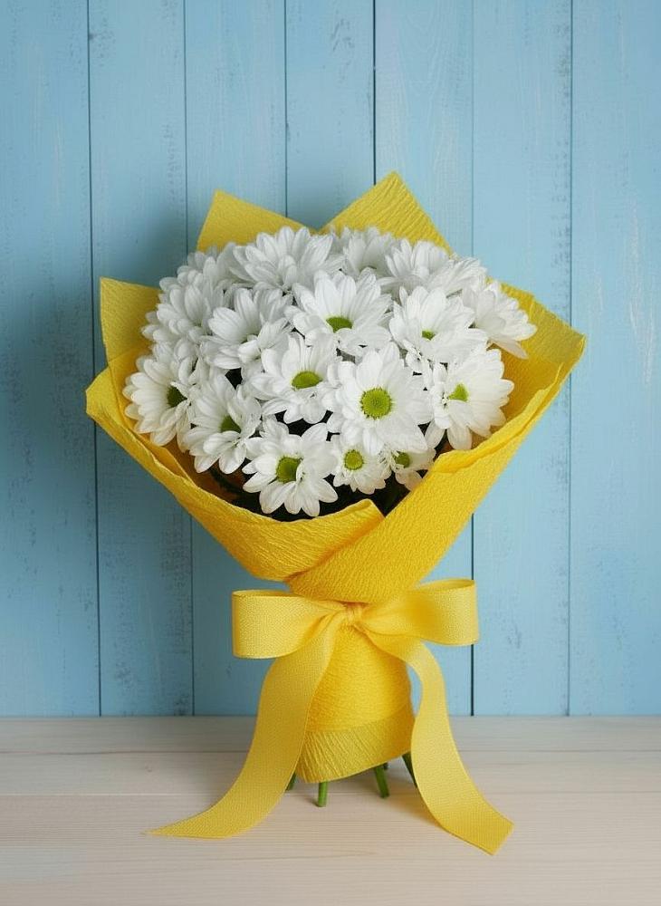 Букет цветов из: Хризантемы в Липовцах