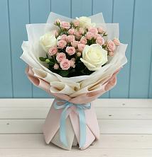 Букет цветов из:  Розы в Липовцах