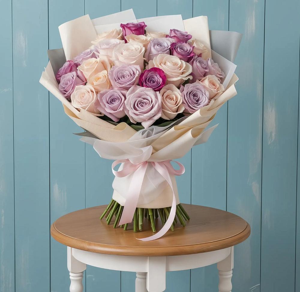 Букет цветов из: Розы в Липовцах