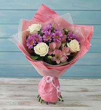 Букет цветов из:  Герберы в Липовцах