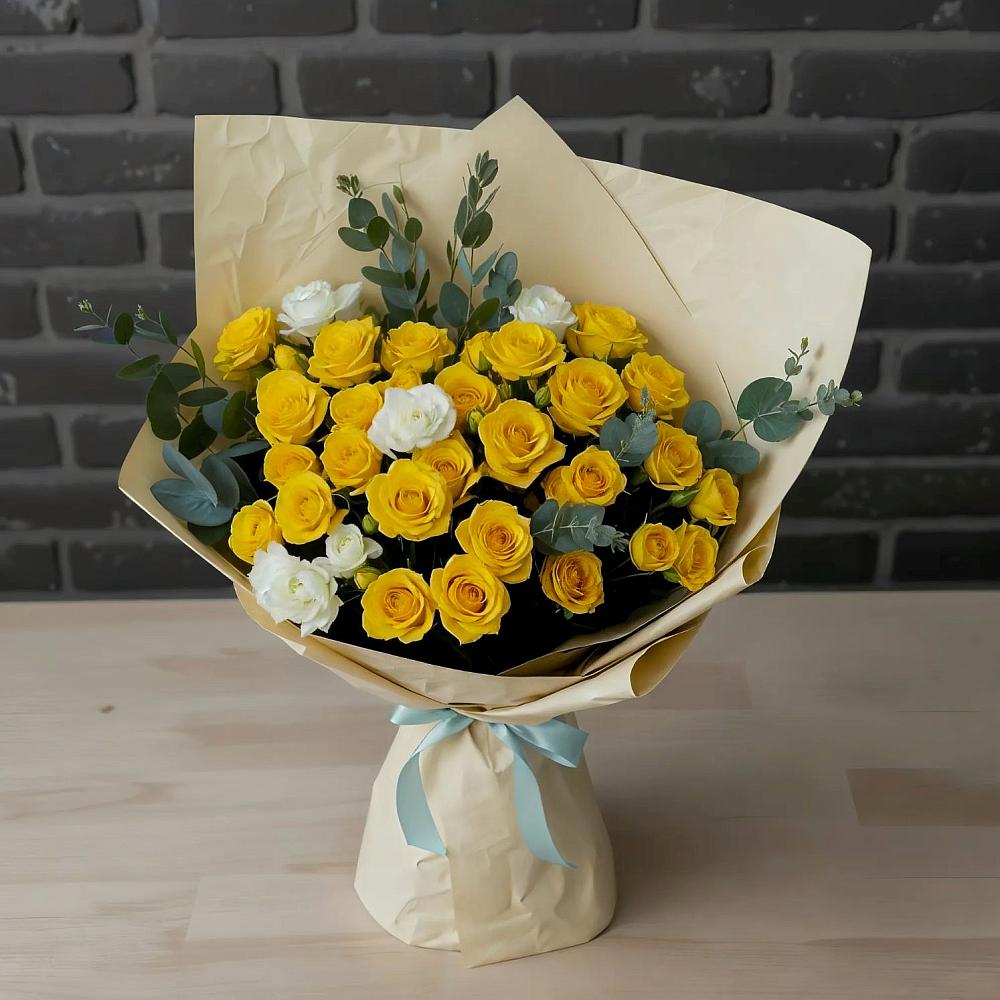 Букет цветов из: Розы в Липовцах