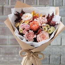 Букет цветов из:  Гвоздики, Хризантемы и Розы в Липовцах