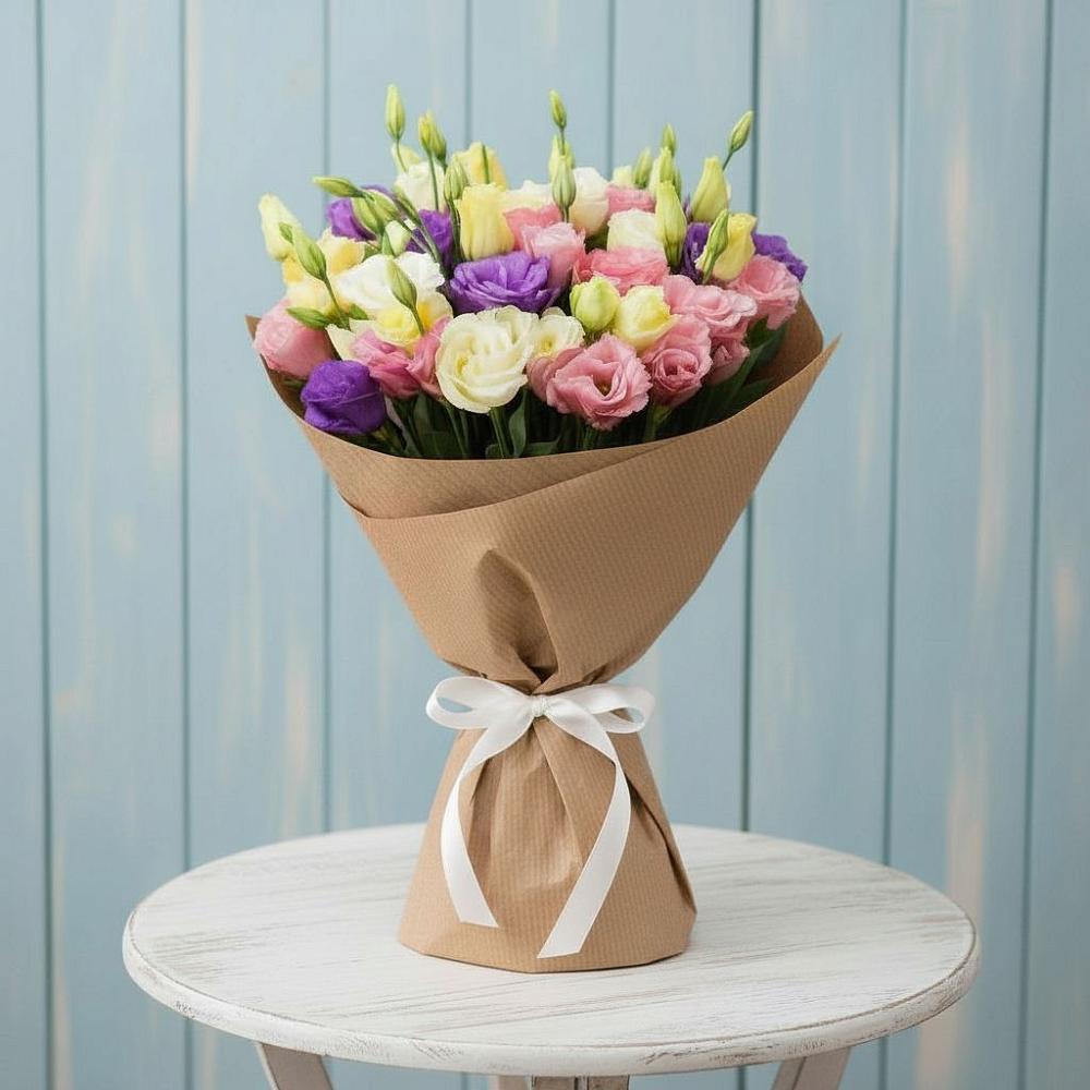 Букет цветов из: Лизиантусы в Липовцах