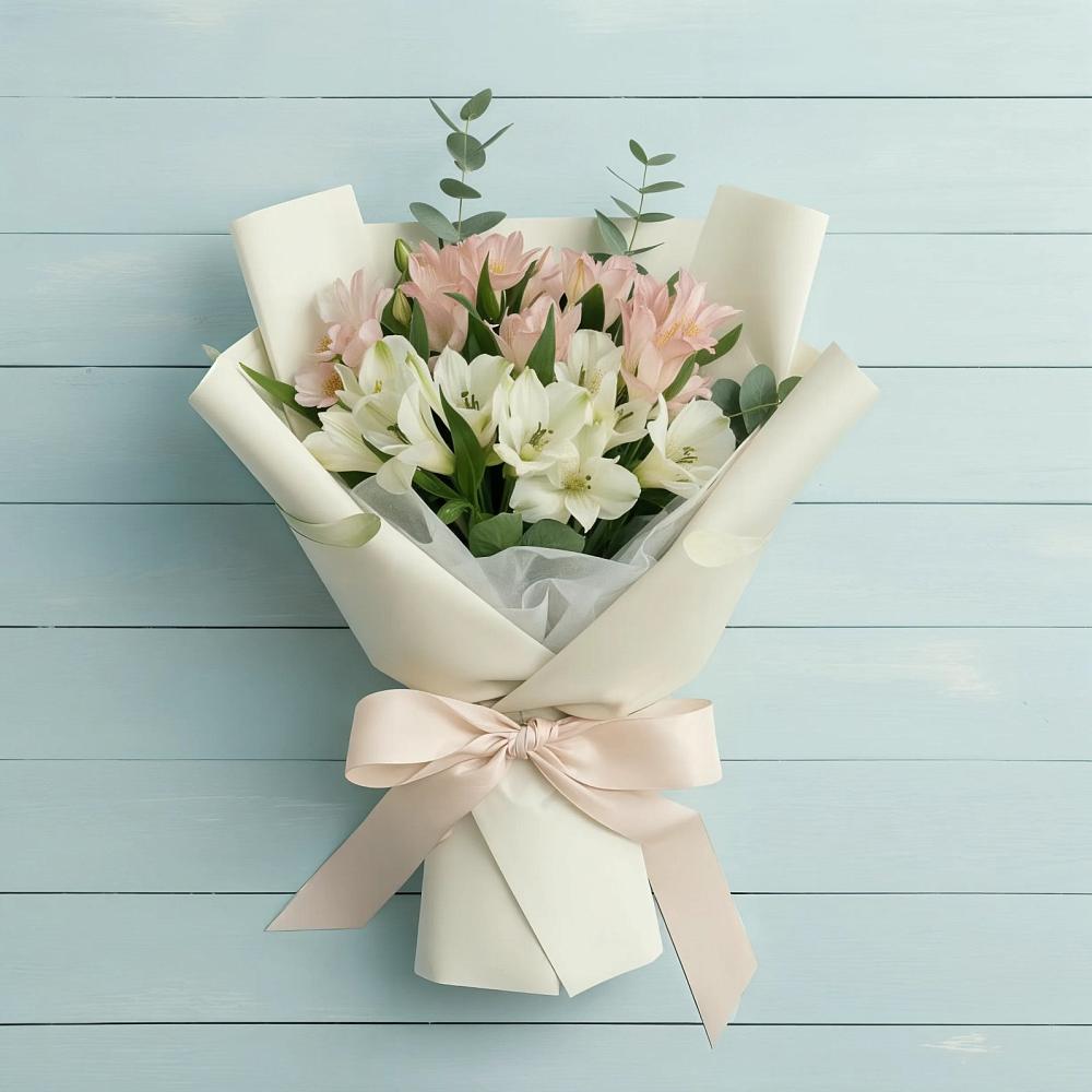 Букет цветов из: Альстромерии в Липовцах