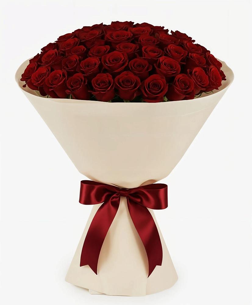 Букет 101 Бордовая роза Блэк Бакарра в Липовцах