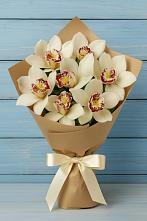 Букет цветов из:  Орхидеи и Розы в Липовцах