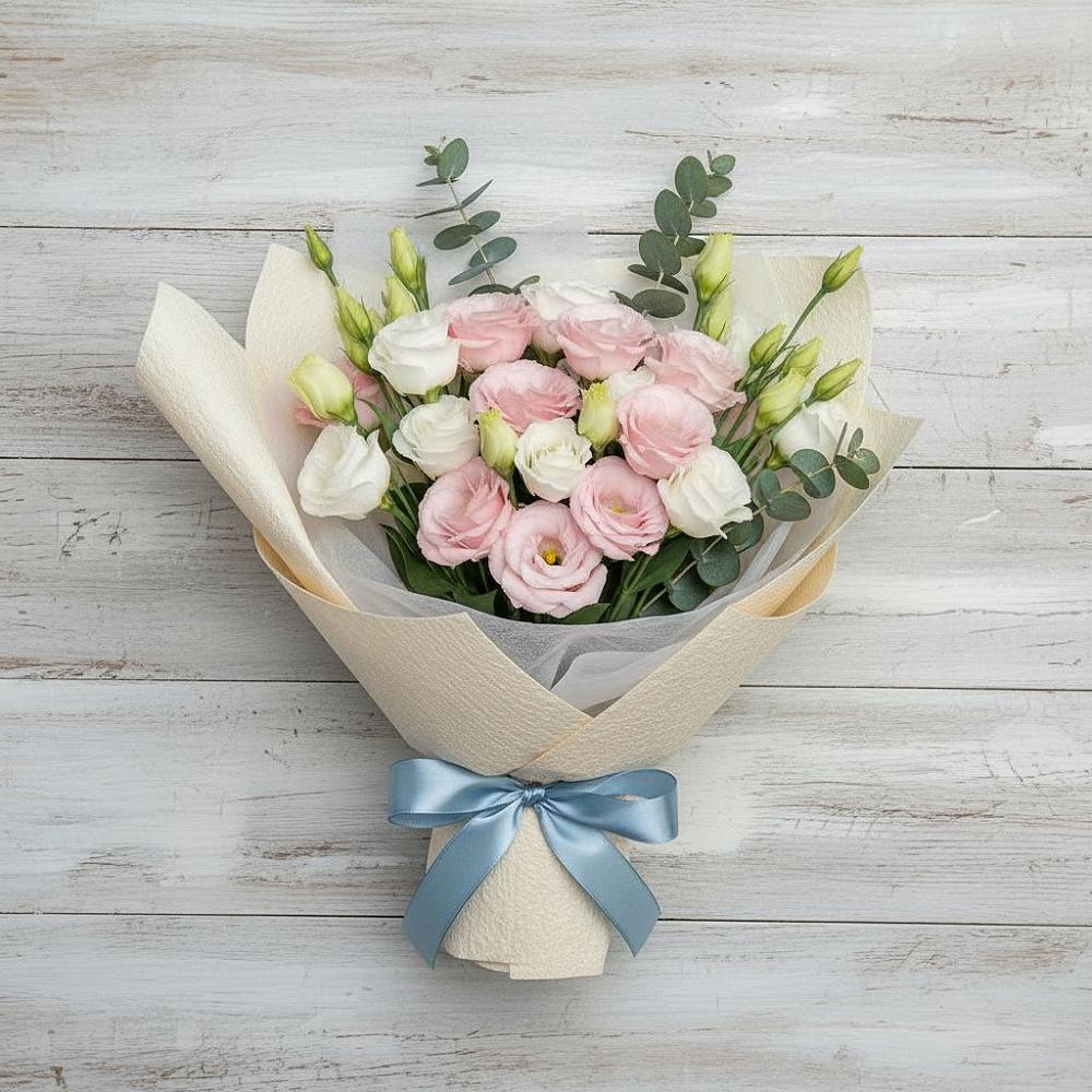 Букет цветов из: Лизиантусы в Липовцах